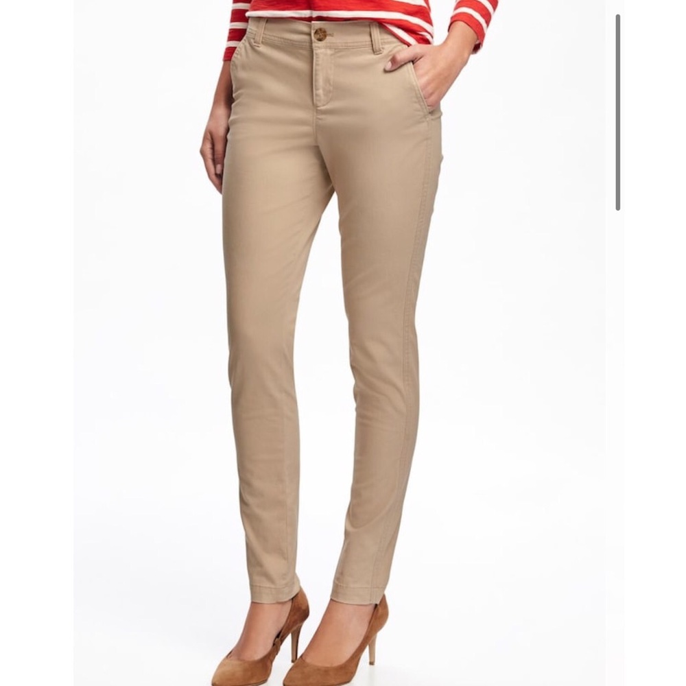 Mid-Rise Skinny Everyday Khakis for Women